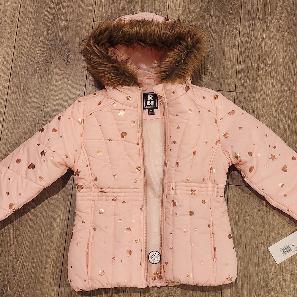NWT Macy's Girl 5T Puffer Jacket Retail $75